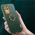For Realme 8 / Realme 8 Pro case Crocodile Pattern Leather Back Cover cases Ring Stand Holder Cover Realme8 / Realme8 Pro Phone cover. 
