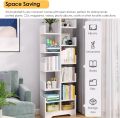 Free Standing Bookshelf Organizer, Narrow Space Bookcase Storage Shelves, Multi-Functional Storage Equipment Open Book Shelf, for Study Room (Size : 11-Tier)60/18. 