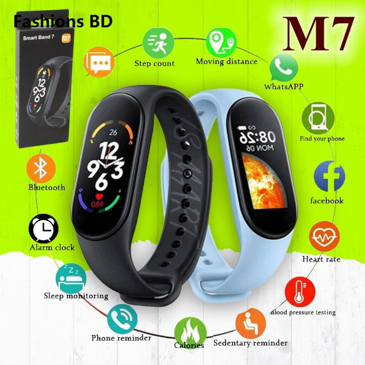 Profesional M7 Smart Watch Men Women Smartband M7 Heart Rate Smartwatch Fitness Tracker Blood Pressure Sport Smart Bracelet for mi band 7