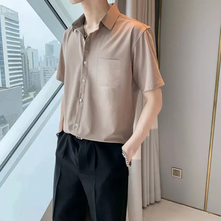 HUILISHI%207COLOR%20men's%20high%20quality%20solid%20color%20Korean%20fashion%20casual%20polo%20shirt%20suitable%20for%20office%20and%20wedding%20-%20Image%202
