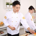 High-End Chef Uniform Thin Cafeteria Restaurant Chef Overalls Summer Solong Tattoo Chef Kitchen Work Clothes Men. 