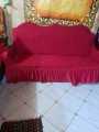 3+1+1 Turkey Sits Furniture Protective wooden model Sofa Cover Maroon Color kater sofa. 
