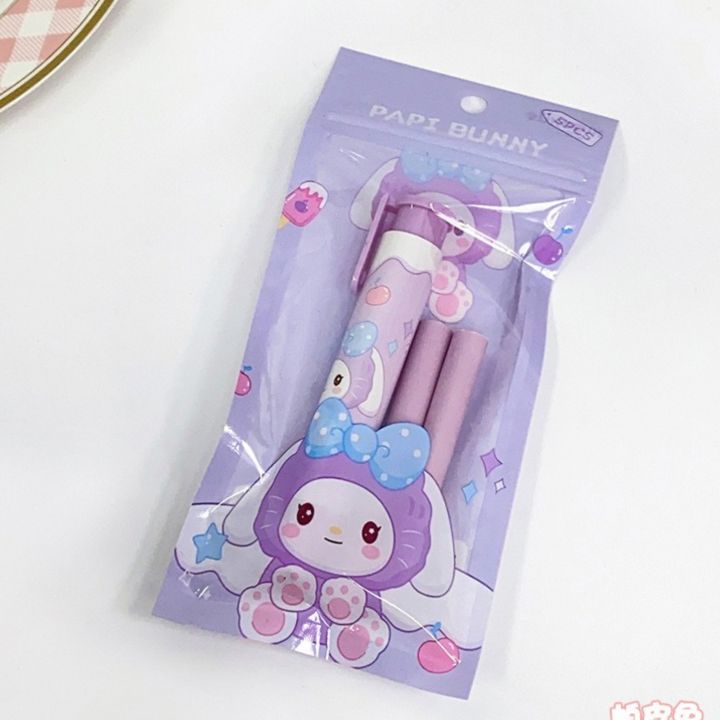 3pcs%20Set%20Cute%20Design%20Mechanical%20COLOR%20LEAD%20Eraser%20Pen%20-%20Image%204