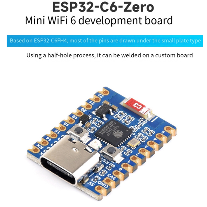 Esp32%20C6%20Zero%20M%20Development%20Board%20Wifi%206%20Esp32%20Mini%20Module%20Dual%20Processor%20Supports%202.4Ghz%20Wifi%20Bluetooth%20Le%20Module%20PCB%201%20Set%20-%20Image%205