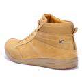 Woodland Men Solid Leather Mid-Top Sneakers - 3324119 Camel. 