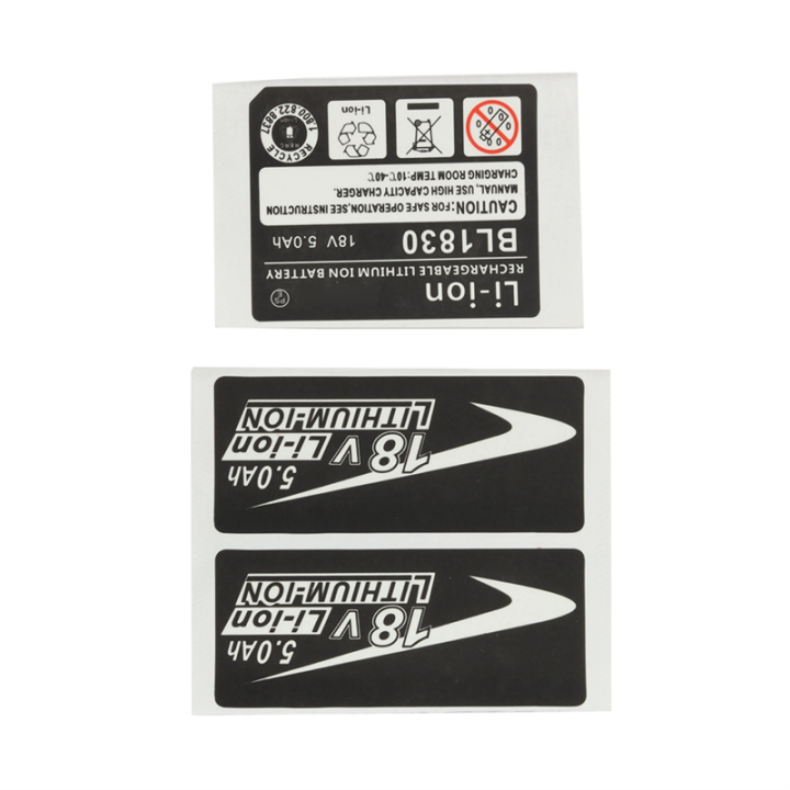 20 Sets of BL1830 Label Lithium Ion Battery 18V 5.0Ah Sticker Label ...