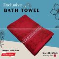 Exclusive Bath towel / Guest towel Cotton primium towel 28 inch * 56 inch red Blue pink Olive shower  towel. 