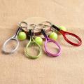 Tennis Racket Ball Key Chain Key Ring pendants Holder necklace Gift keychain for sports Car. 