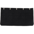 Black 5 Rows Hook and Eye Tape Extension Bra Strap Extender 15 Pcs for Women. 