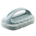 Handle Bath Brush Tile Brush Kitchen Decontamination Brush Pot Sponge Cleaning Brush Blue. 