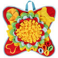 Portable Feeding Mat Interactive Eco-Friendly Non-Slip Snuffle Mat Machine-Washable Puzzle for Indoor Use Pet Owner Training. 