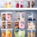 Transparent Food Storage Box Kitchen Refrigerator Storage Boxes with Lid Handle Grains Beans Storage Organizer Food Containers. 