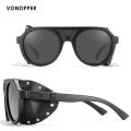 PSYCHWIG Vintage Shield Round Sunglasses Polarized Innovated Mirror Sun Glasses VZ VonZipper Brand Fishing Goggles. 