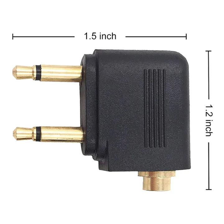 8%20Pack%20Airplane%20Headphone%20Adapter%20,Airline%20Airplane%20Flight%20Adapters%20for%20Headphones,%20Golden%20Plated%203.5mm%20Jack%20-%20Image%207
