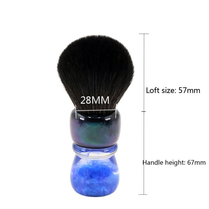 YAQI%20OCEAN%2028mm%20Synthetic%20Hair%20Resin%20Handle%20Men%20Wet%20Shaving%20Brush%20-%20Image%206