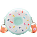 Internet famous donut small cute cartoon children's zero wallet, silicone shoulder bag, Instagram trend.