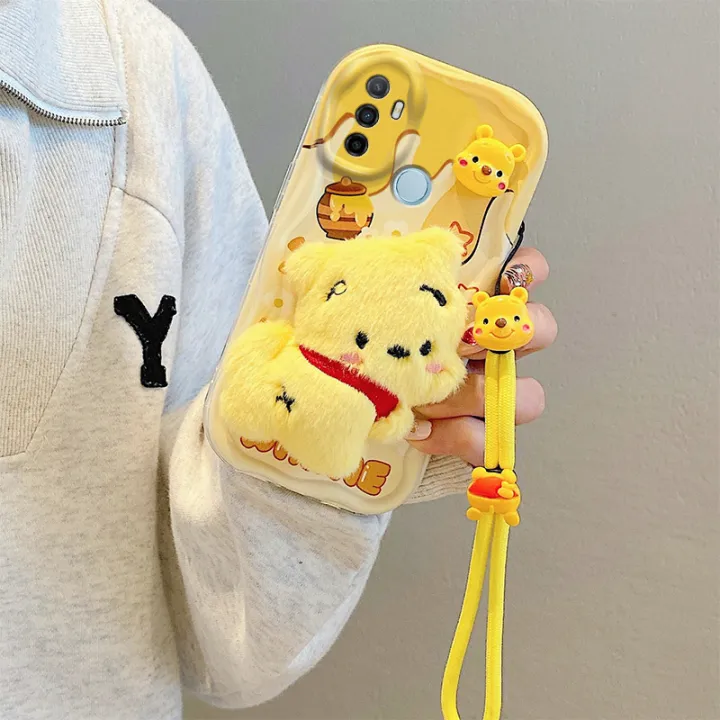 Olige%20Case%20For%20OPPO%20F11%20A32%20A33%20A39%20A53%20A54%20A55%20A57%20A58%20A60%20A74%20A77%20A78%20A79%20A93%20A94%20A95%20A96%20F19S%20F17%20F19%20Pro%20Reno%204%205%206%207%20Lite%207Z%20Realme%20V23%20Fashionable%20and%20Cute%20Cream%20Plush%20Phone%20Case%20with%20Six%20Animal%20Types%20Pacha%20Dog%20Strawberry%20Bear%20phone%20case%20back%20cover%20-%20Image%206