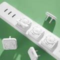 5 Pcs Outlet Covers Baby Proofing Socket Protectors Child Safety Plug Caps Difficult for Toddler to Remove Electric Shock Guard for 2-Prong White. 