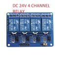 12V Relay Module DC 24V Four Channel Isolated Relay Control Module With Screw Terminal For Arduino 4 Channel DC24V With Optocoupler Protection. 