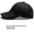 Mountain hat man outdoor sports anti baseball cap middle-aged and elderly men summer mesh tan hat letter breathable travel sun hat Deng.
