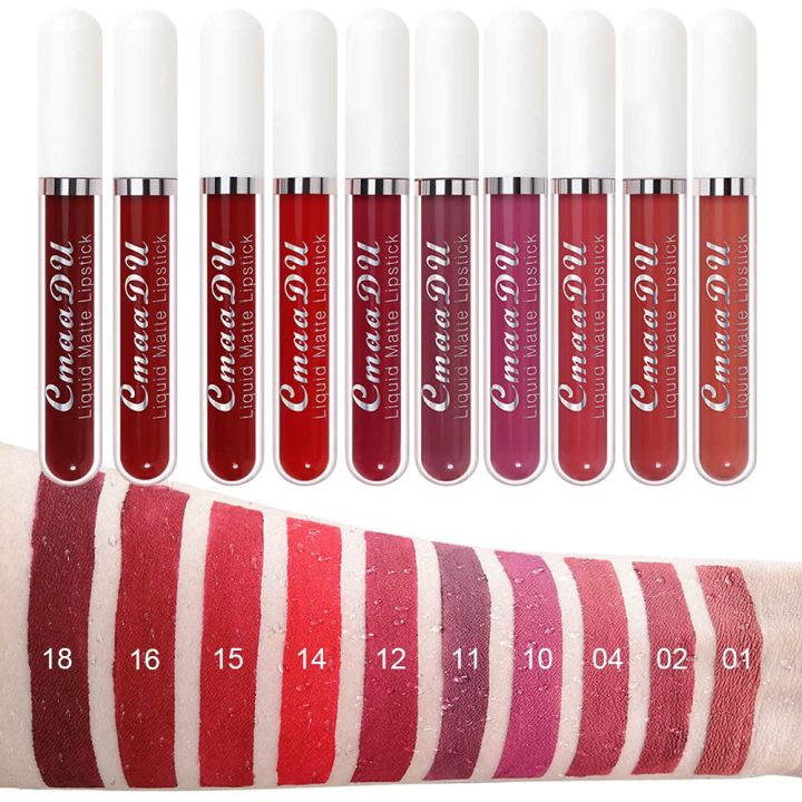 CmaaDu%2010%20Pcs%20Set%20Liquid%20Matte%20Non-stick%20Cup%20Waterproof%20Lipstick%20Set%20-%20Image%205