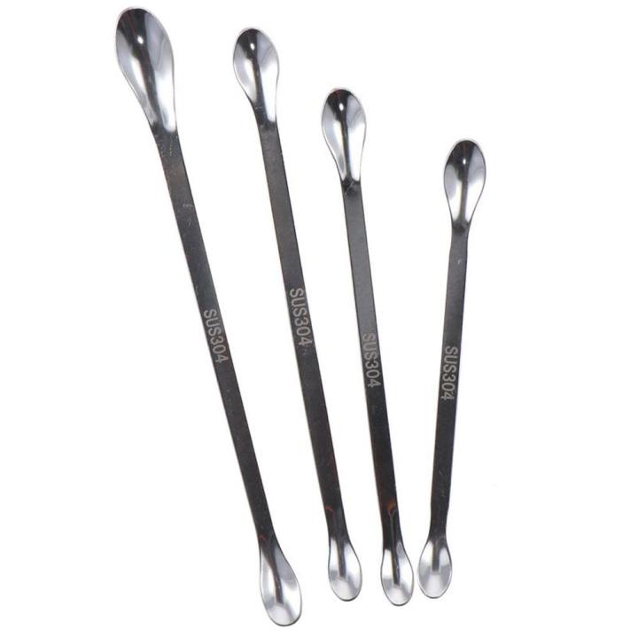 4pcs%20Long%20Handle%20Micro%20Lab%20Scoop%20Micro%20Stainless%20Steel%20Silver%20Reagent%20Sampling%20Spoon%20Double%20Head%20Medicine%20Spoon%20Laboratory%20-%20Image%204