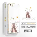 Jizetin (Free Lanyard) for iPhone 6 Plus / 6S Plus Back Cover Butterfly Girl Luxury 6D Plating Case Side Pattern Soft Silicone Square Phone Cases. 