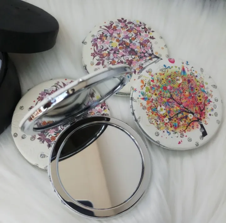 (%201pc%20)%20Random%20Folding%20makeup%20mirror%20Mini%20portable%20vanity%20mirror%20Double%20sided%20mirror%20Makeup%20small%20mirror%20Makeup%20tool%20-%20Image%204