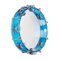 Hand Tambourines Drum, Adjustable Handheld Tambourine Tunable Hand Drum Bell Percussion Musical Instrument. 