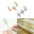 1X Metal Notebook Loose Leaf Binder Binder Ring Snap Album Split Hinged Keyring. 