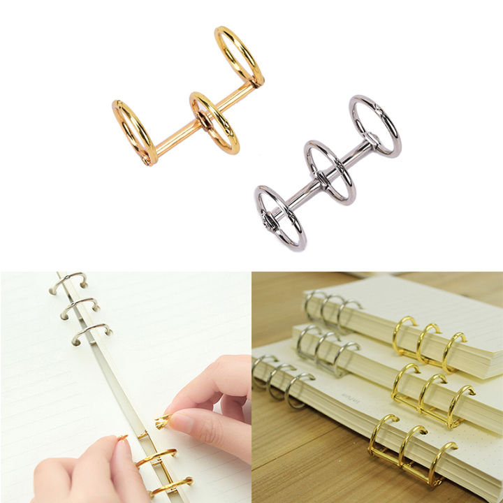 1X%20Metal%20Notebook%20Loose%20Leaf%20Binder%20Binder%20Ring%20Snap%20Album%20Split%20Hinged%20Keyring%20-%20Image%202