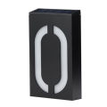 Solar Powered 0-9 LED Light House Address Number Street Road Doorplate Wall Lamp.
