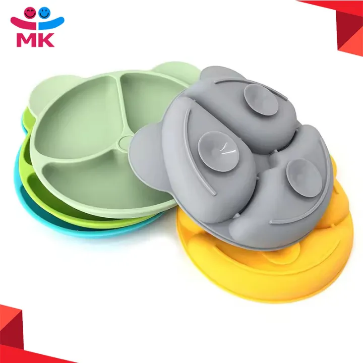 Cartoon%20Bear%20Shaped%20Baby%20Silicone%20Plate%20Cute%20Portable%20Suction%20Plate%20Kids%20Divided%20Plate%20Non-Slip%20Strong%20Suction%20Dishes%20for%20Baby%20Toddlers%20-%20Image%202