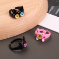 Punk Anime Monster Rings Women Child Friends Funny Animal Adjustable Opening Finger Ring Jewelry Gift.