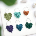 5 PCS/Set Fashion Geometric Shape Polymer Clay Cutter DIY Teardrop Earring Pendant Jewelry Cutting Mold Pottery Tools SnowWhite.