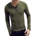 Jodimitty 1PC Fashion Classic Long Sleeve T-Shirt For Men Fitness T Shirts Slim Fit Shirts Designer Solid Tees Tops. 