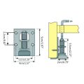 4 Pieces Adjustable Furniture Leveler Legs Load Foot Cold Rolled Steel Sofa/Cabinet Leveling Feet Floor Protecter B03E. 