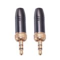 5Pcs Lavalier Lapel Microphone 3.5mm Plug with M6 Internal Thread Internal Thread Cable For-Sony For-Sennheiser. 