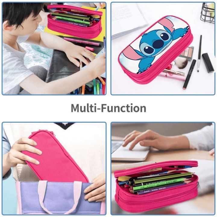 Kids%20Disney%20Pink%20Stitch%20Theme%20Styles%20Pencil%20Bag%20Nylon%20Pencil%20Case%20Children%20Black%20School%20Supplies%20High%20Quality%20Stationery%20Set%20-%20Image%206