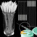 Drinking Straw Cleaning Brush Baby Bottle Nozzle Cleaning Tool Bendable Stainless Steel Handle Brush Reusable Nylon Bristles Brush Kettle Spout. 