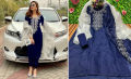 Indian Excellent Georgette Embroidery Three-Piece Dress for Women - Elegant Choice for All Occasions.