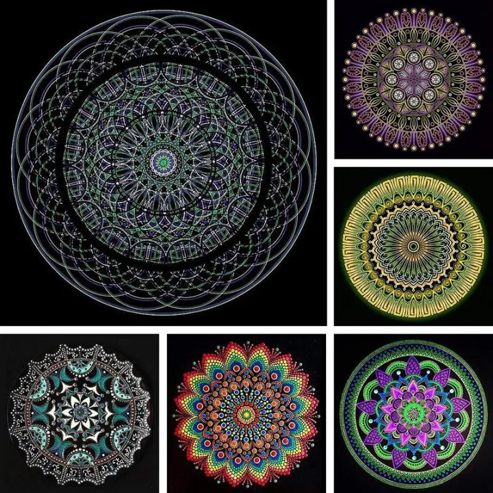 8%20Pcs%2015cm%20Black%20Mandala%20Kraft%20Paper%20Round%20Cardboard%20for%20Painting%20DIY%20Cardboards%20for%20Artist%20Painter%20-%20Image%204