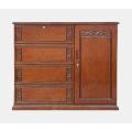 Wood Wardrobe 4 Drower Stylish W-472 Malaysian process wood.