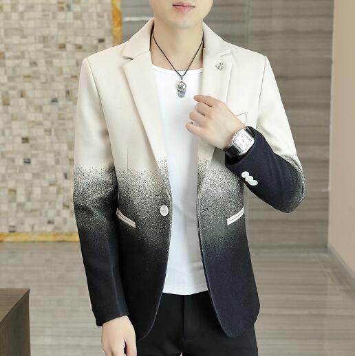mens%20autumn%20suit%20collar%20round%20hcasual%20coat%20blazer%20top%20-%20Image%202