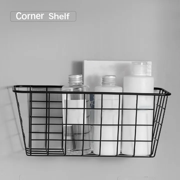 Migeet%20Iron%20Storage%20Basket%20Wall%20Mounted%20Storage%20Organizer%20Wire%20Hanging%20Basket%20Bathroom%20Shelf%20for%20Bedroom%20Bathroom%20Laundry%20Room%20-%20Image%203