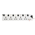 CLICK Safe 5 Point Multiplug Extension Cord 5skt Port Multi Plug Socket.
