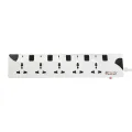 CLICK Safe 5 Point Multiplug Extension Cord 5skt Port Multi Plug Socket. 