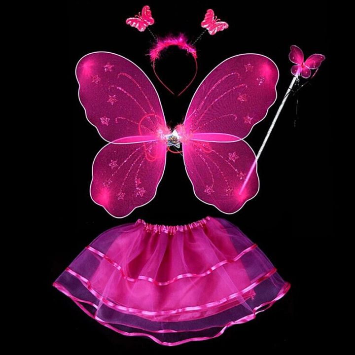 4Pcs/set%20Fairy%20Princess%20Kids%20Baby%20Girl%20Photo%20Costume%20Butterfly%20Wing%20Wand%20Headband%20Tutu%20Skirt%20Costume%20Clothes%20Set%20-%20Image%203