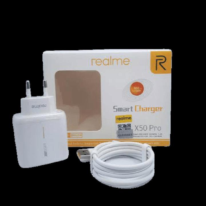 Realme 65 Watt Super Vooc Smart Charger x50 Pro Type C Cable