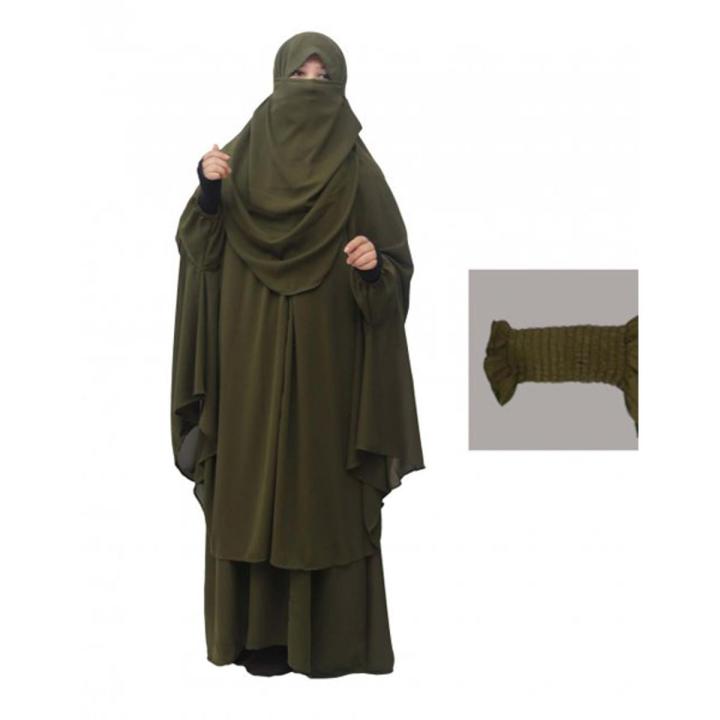 Ladis Fissionable Khimar Borka With Sckart For Woman (Full Set)